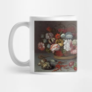 Basket of Flowers - Balthasar van der Ast Floral Painting Mug